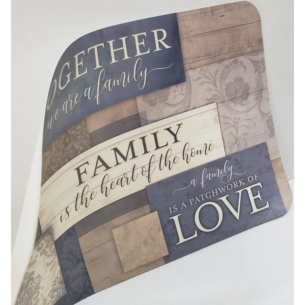 Set of 2 Same Non Clear Plastic Placemats (17